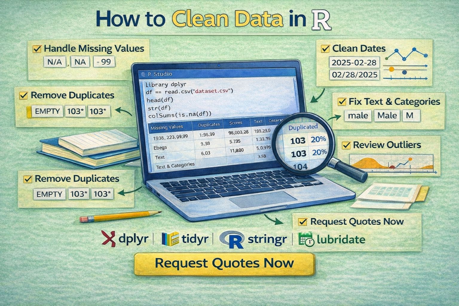 How to Clean Data in R for Research, Statistics, and Data Analysis